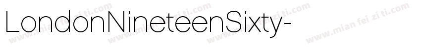 LondonNineteenSixty字体转换