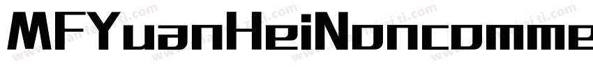 MFYuanHeiNoncommercial字体转换