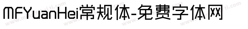 MFYuanHei常规体字体转换