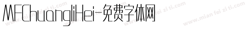 MFChuangliHei字体转换