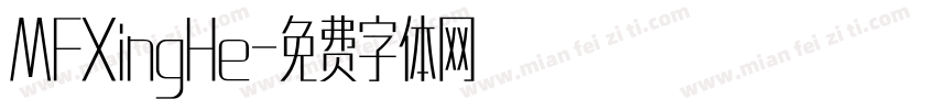MFXingHe字体转换
