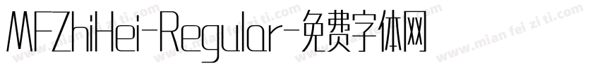 MFZhiHei-Regular字体转换