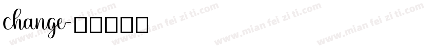 change字体转换