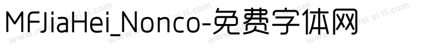 MFJiaHei_Nonco字体转换