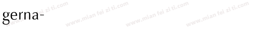 gerna字体转换