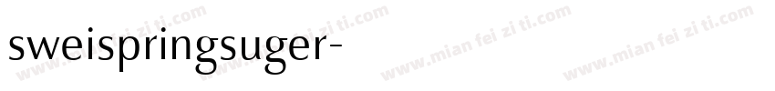 sweispringsuger字体转换