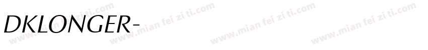 DKLONGER字体转换