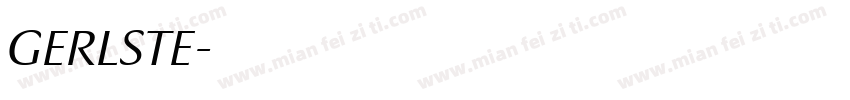 GERLSTE字体转换