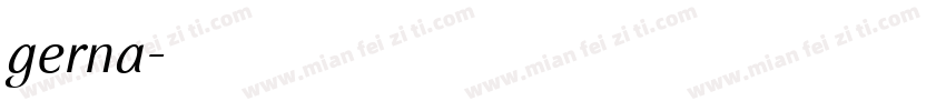 gerna字体转换