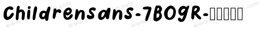 Childrensans-7BOGR字体转换