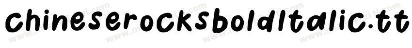 chineserocksboldltalic.ttf字体转换