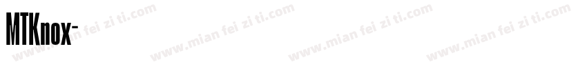 MTKnox字体转换