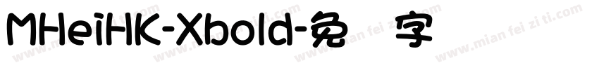 MHeiHK-Xbold字体转换