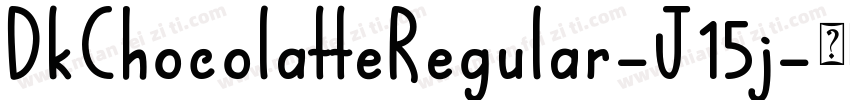 DkChocolatteRegular-J15j字体转换