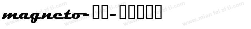 magneto-粗体字体转换