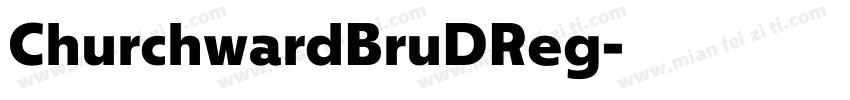 ChurchwardBruDReg字体转换