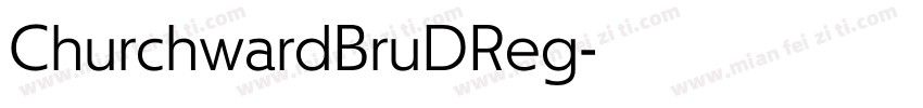 ChurchwardBruDReg字体转换