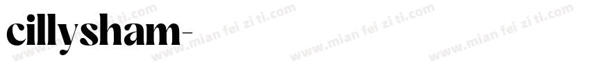 cillysham字体转换