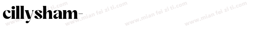 cillysham字体转换