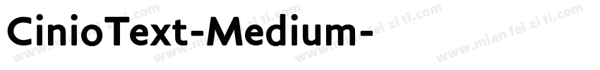 CinioText-Medium字体转换