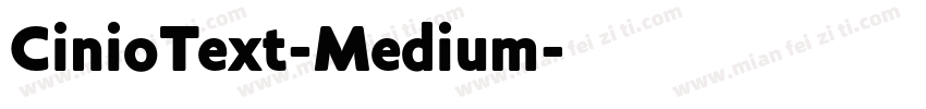 CinioText-Medium字体转换