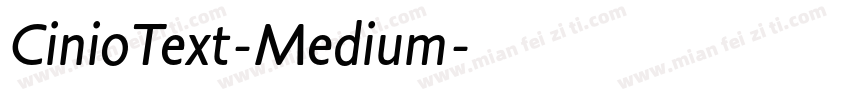 CinioText-Medium字体转换