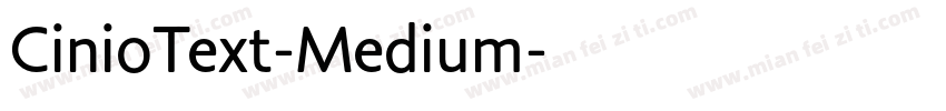 CinioText-Medium字体转换