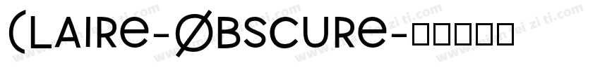 Claire-Obscure字体转换