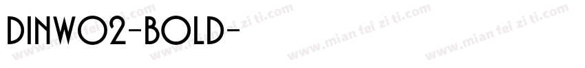 DINW02-Bold字体转换