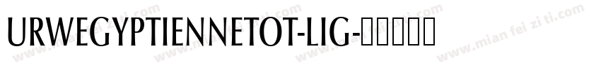 URWEGYPTIENNETOT-LIG字体转换