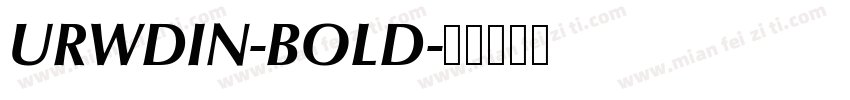 URWDIN-BOLD字体转换
