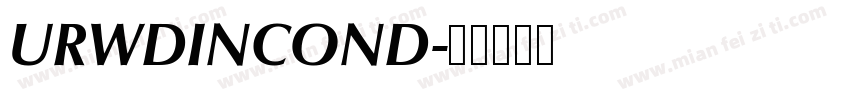 URWDINCOND字体转换