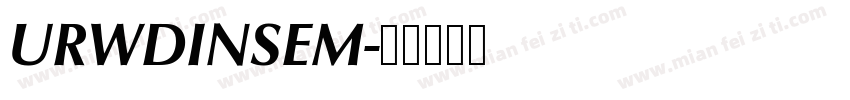 URWDINSEM字体转换