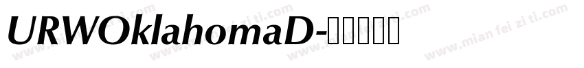 URWOklahomaD字体转换