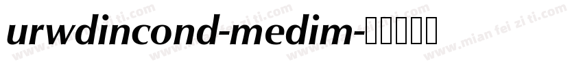 urwdincond-medim字体转换