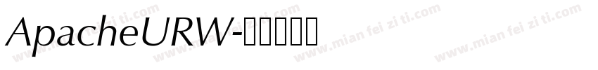 ApacheURW字体转换