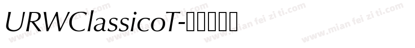 URWClassicoT字体转换