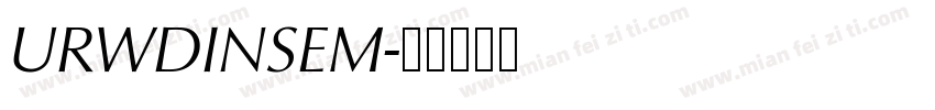 URWDINSEM字体转换