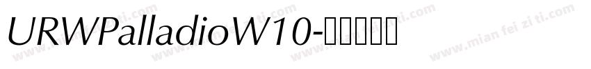 URWPalladioW10字体转换