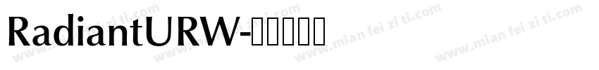 RadiantURW字体转换