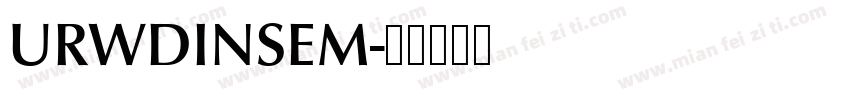 URWDINSEM字体转换