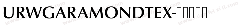 URWGARAMONDTEX字体转换