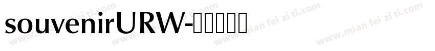 souvenirURW字体转换