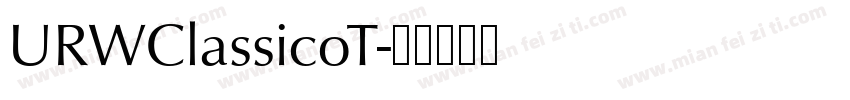 URWClassicoT字体转换