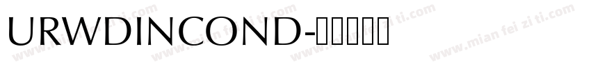 URWDINCOND字体转换