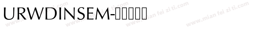 URWDINSEM字体转换