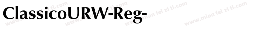 ClassicoURW-Reg字体转换