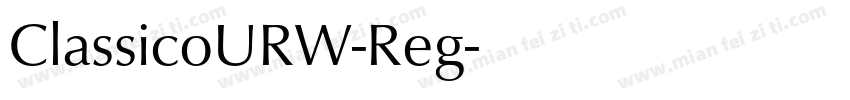 ClassicoURW-Reg字体转换