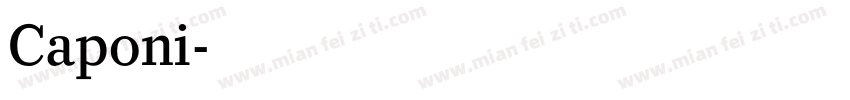 Caponi字体转换