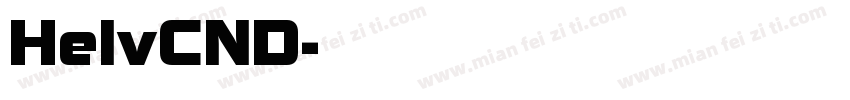 HelvCND字体转换